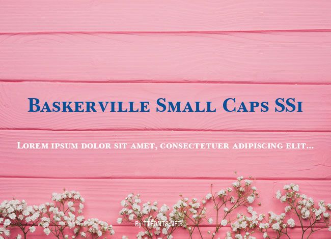 Baskerville Small Caps SSi example